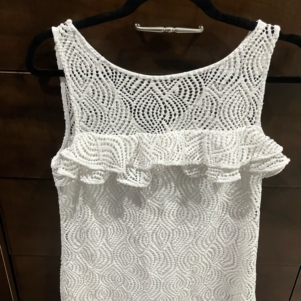 Lilly Pulitzer Faun Eyelet Top Medium White